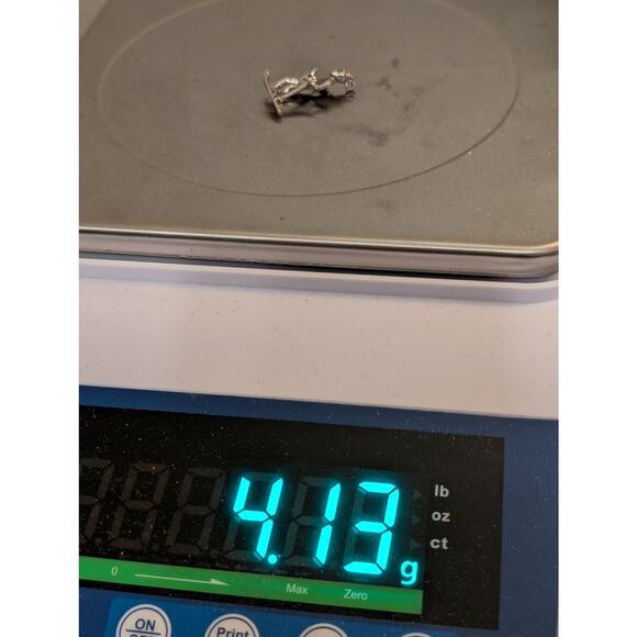 Vintage 925 Sterling Silver Snow Skier 3D Charm/Pendant - Picture 4 of 4